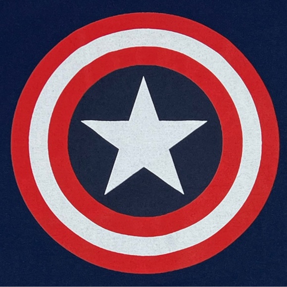 Marvel Comics Official ADULT LARGE Captain America Shield T-Shirt Tee Avengers - Picture 2 of 14